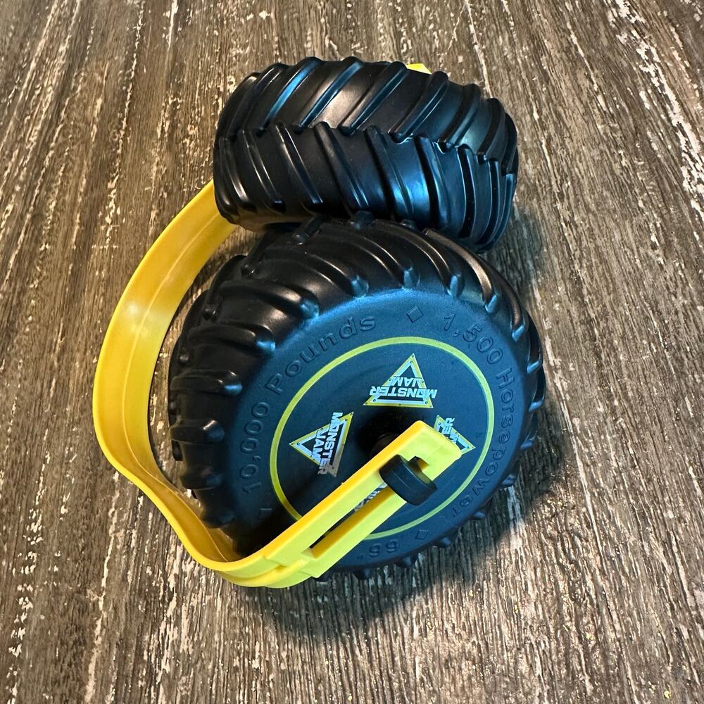 Monster Jam Truck Tire Ear Muffs Headphones Hearing Protection Yellow Black